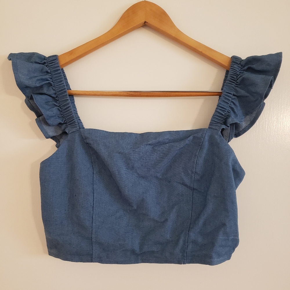 ⚡LAST CHANCE⚡Endless Blu Denim Crop Top